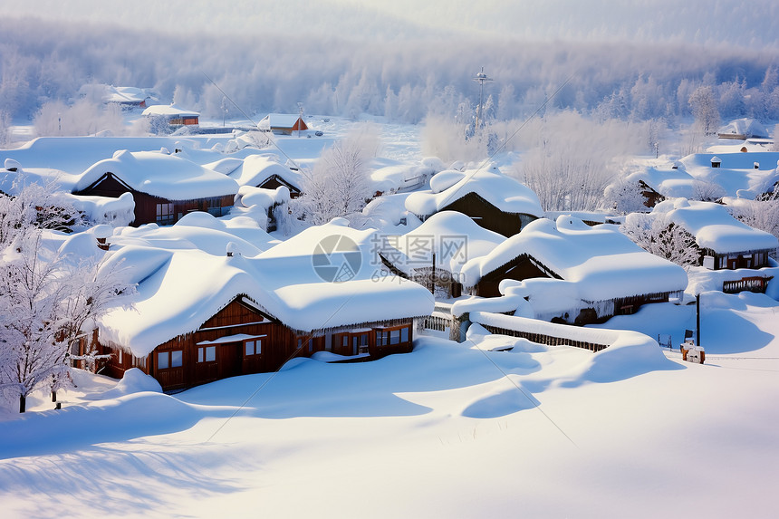 美丽的雪乡风景图片
