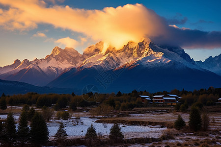 玉龙雪山风景图片