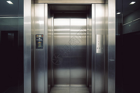建筑内的电梯间背景图片
