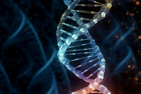 抽象生物DNA链的概念图图片