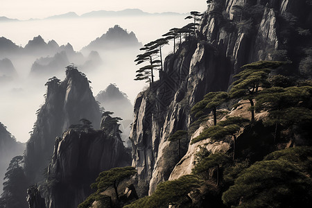 风景幽美的山峰图片