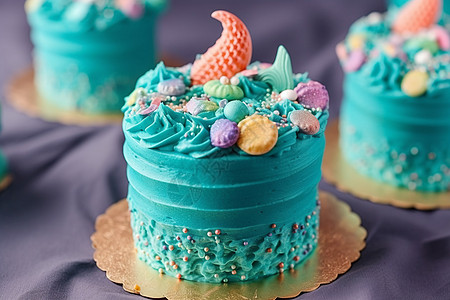 美味蛋糕美味的蓝色蛋糕设计图片