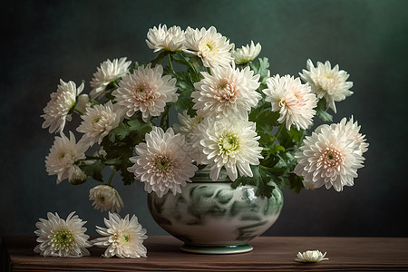 白色小菊花漂亮的白色菊花设计图片