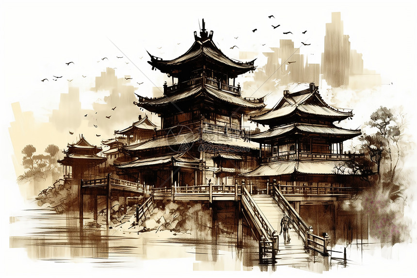 中国古代宫殿图片