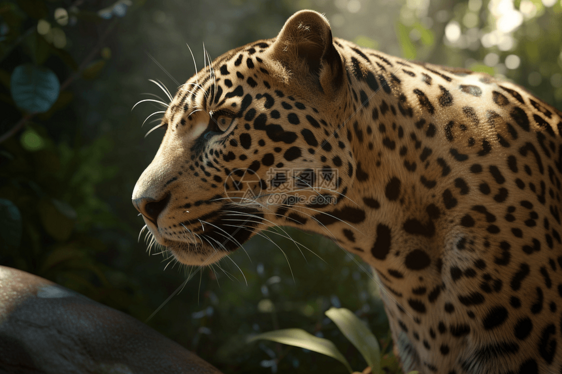 花豹动物3D模型图片