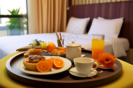 酒店的豪华早餐图片