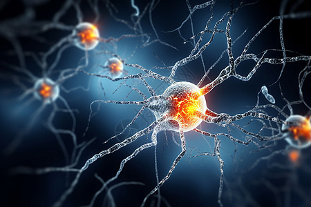 神经元的突触图片