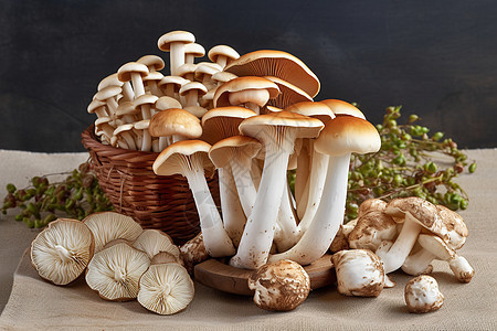 营养的蘑菇图片