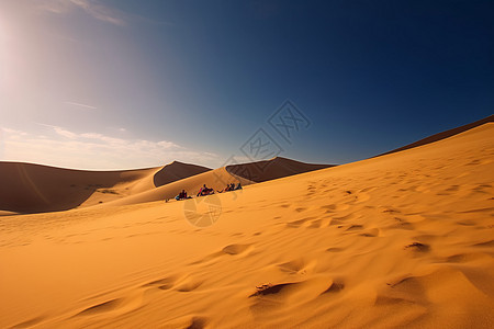 沙漠脚印特写图片
