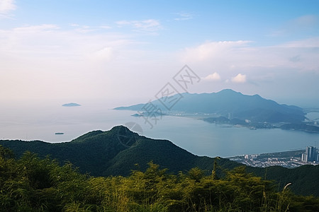 山海风光背景图片