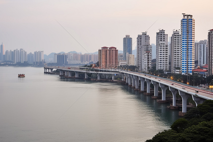 城市远景图图片