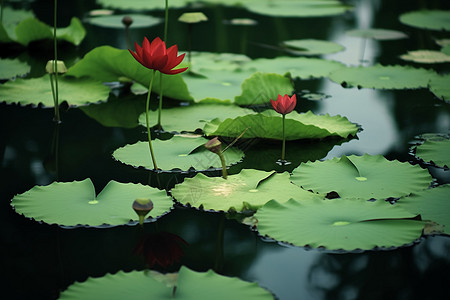 夏天水芙蓉图片