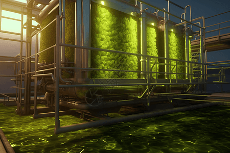 藻类生物燃料车间图片