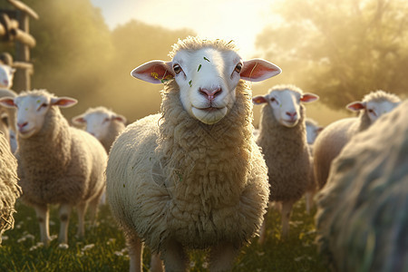 农场的绵羊图片