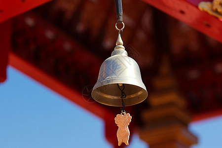 传统建筑上的铃铛图片