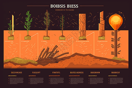 生物质能源的信息图背景图片