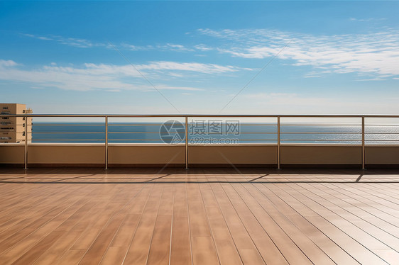 阳台安装的木制地板图片