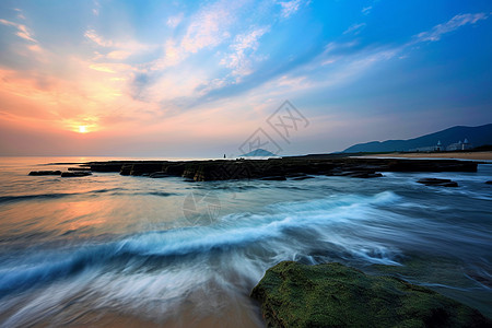 海南美景美丽的海洋风景背景