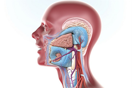 人脸的口腔和气管图片