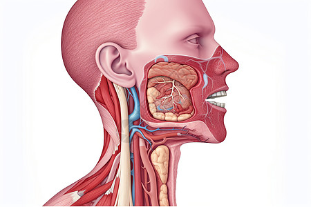 人类的口腔和器官背景图片