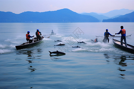 素材网花体字夏季千岛湖旅游背景