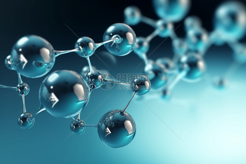 抽象分子结构医学背景图片