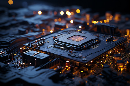 CPU的电子元件图片
