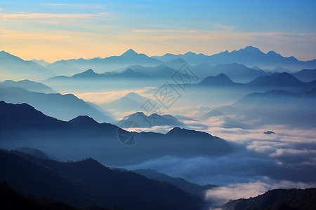 壮观的云海景象图片