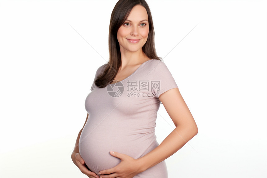 快乐的孕妇图片