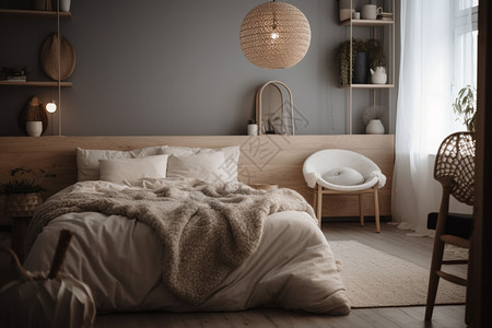 简约时尚的现代卧室图片