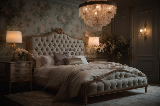 浪漫的卧室图片
