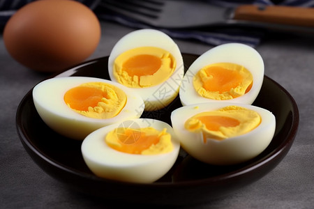 煮熟的鸡蛋水煮的蛋高清图片