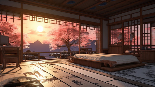 日式家居设计背景图片