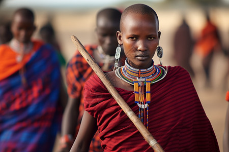 非洲部落的女人图片