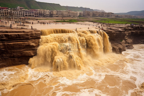 黄河壶口瀑布图片