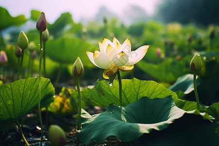 漂亮的荷花图片