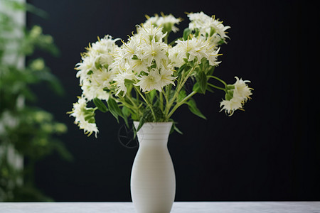 花瓶里的花卉背景图片