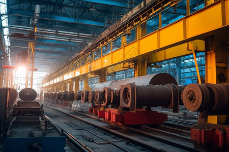 工业金属冶炼加工厂图片