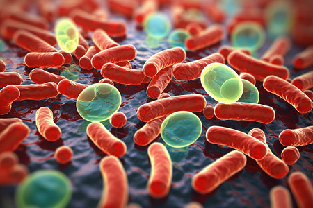 抽象生物细菌病毒背景图片