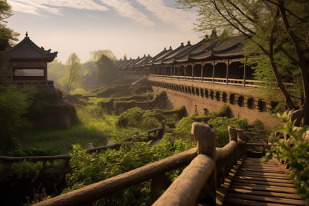 树林自然景观图片