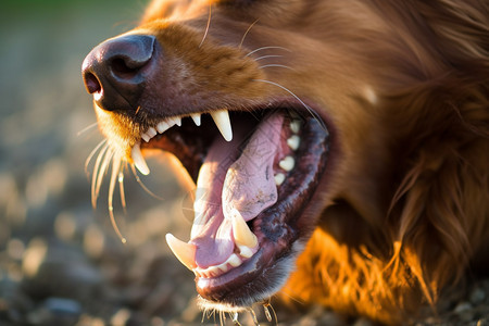 狗狗热的伸舌头图片