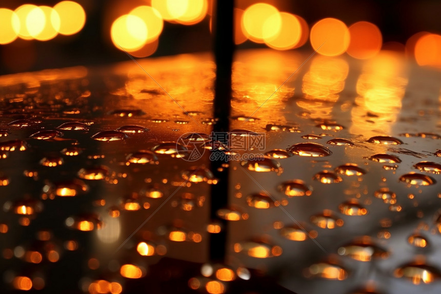 下雨天的雨伞表面图片