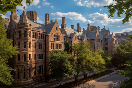 夏季耶鲁大学背景