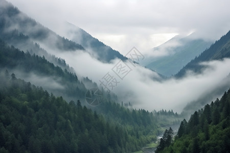 美丽的山峰自然景观图片