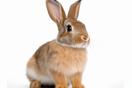 萌萌的兔子背景图片