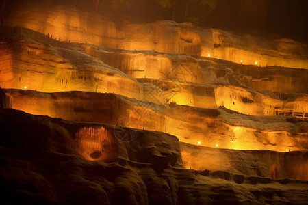著名旅游景点-天然洞穴背景图片