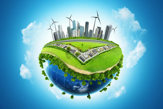 创新新能源技术的生态环境图片