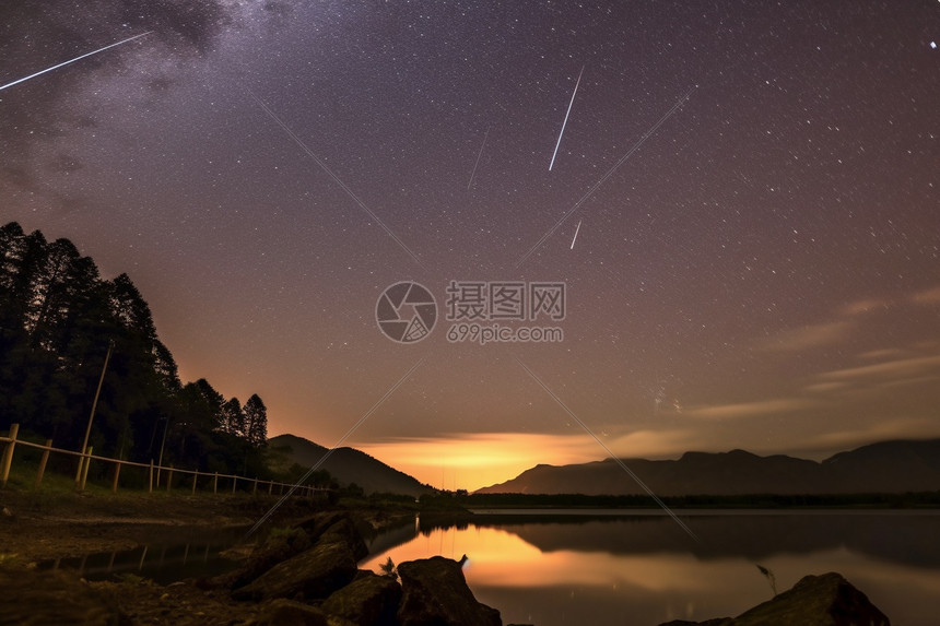 双子座流星雨图片