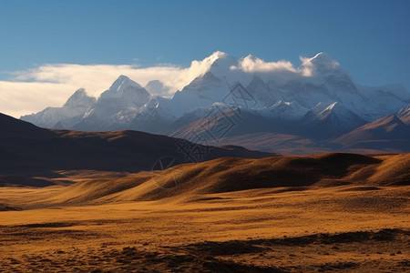 高原喜马拉雅山的美丽景观图片