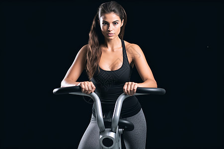 健身房锻炼的女人图片